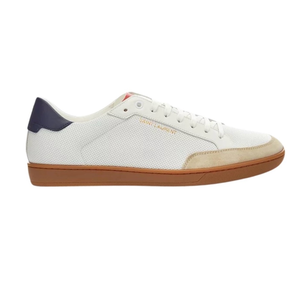 SAINT LAURENT Court Classic SL-10 Low 'White Red Blue'